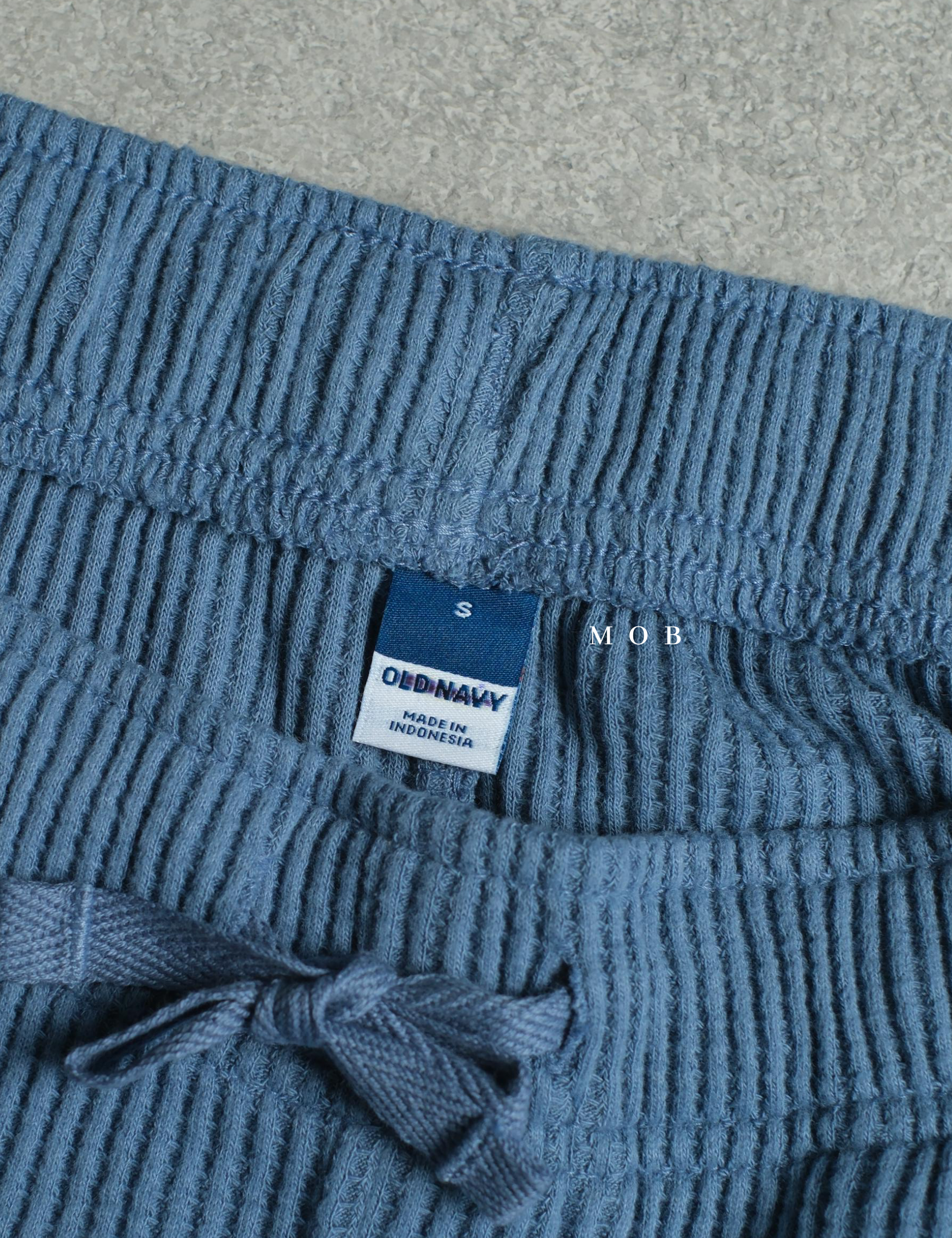 ONPJ02001 Waffle Pajama Pants Blue