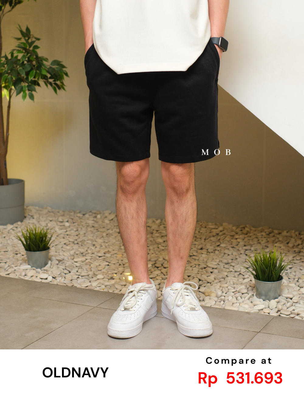 ONSR09004 Basic Shorts Black