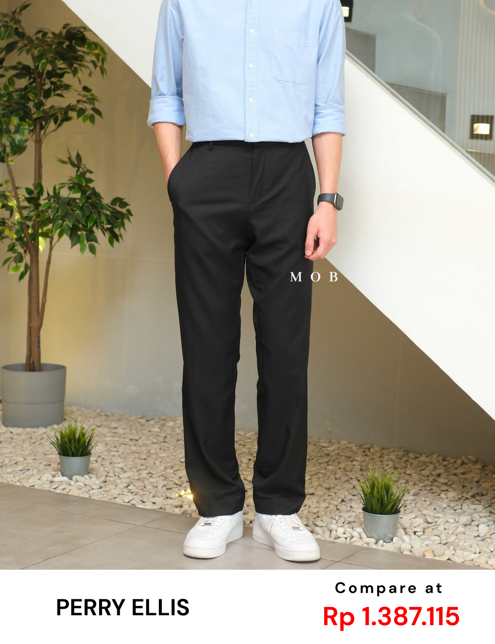 PEPT05002 MODERN Portfolio Folio Flex Pants Black