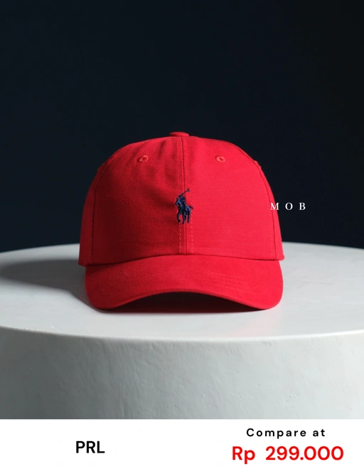 Image of PRLC01001A Baseball Cap Red