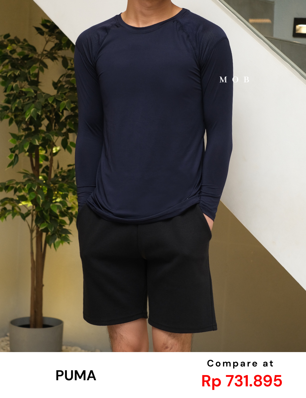 PMBL02001A Warmcell Baselayer Small Logo Navy