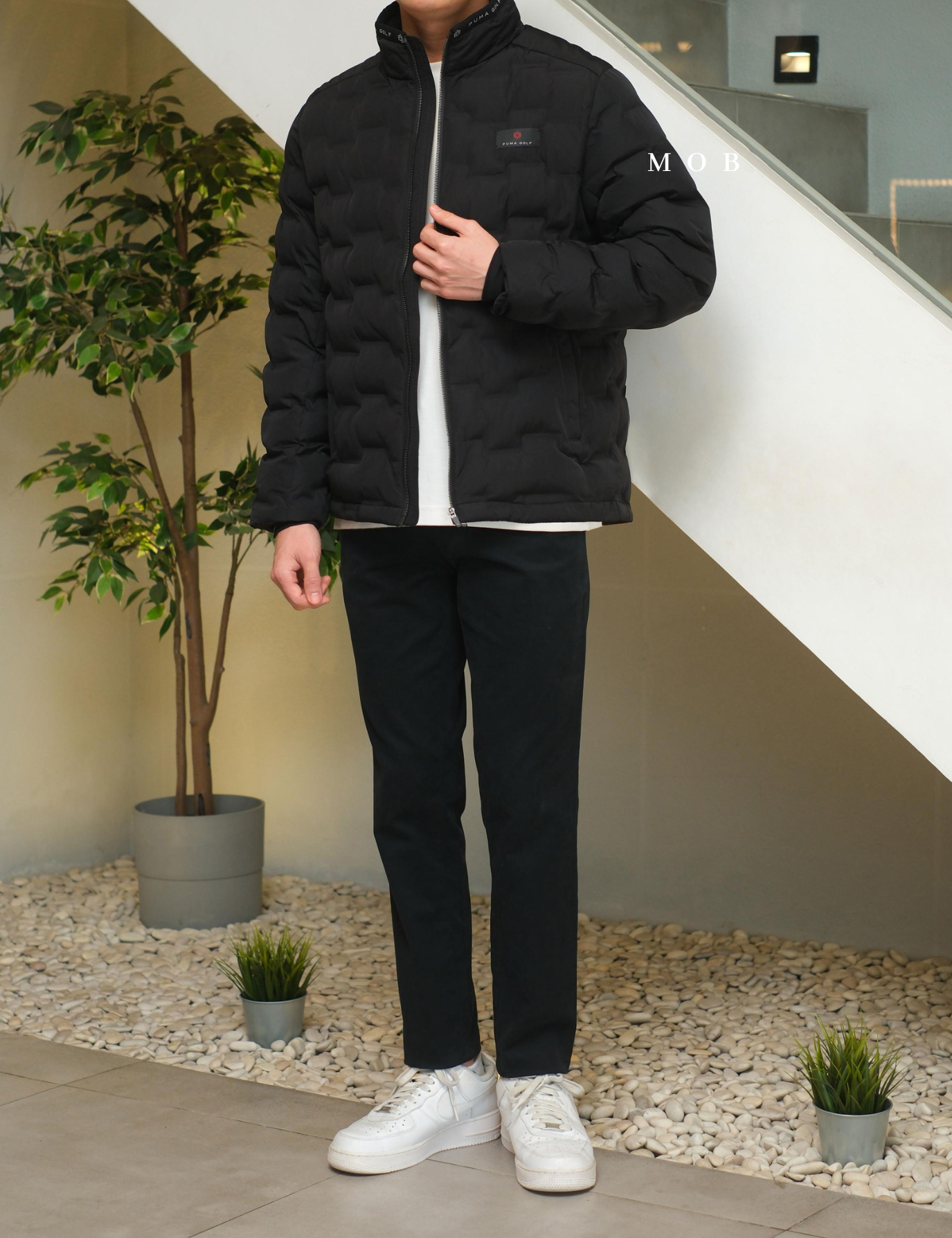 PMJ01001B Puma Tube Padding Jacket Black