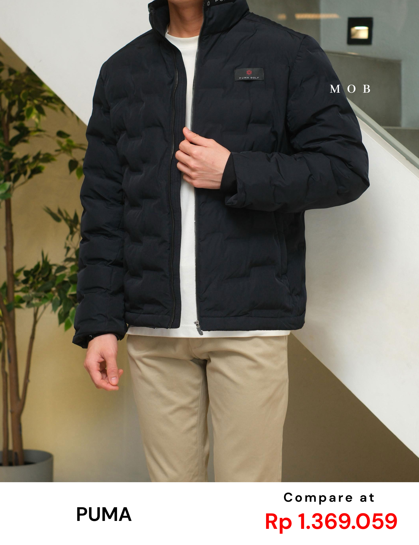 PMJ01001A Puma Tube Padding Jacket Navy