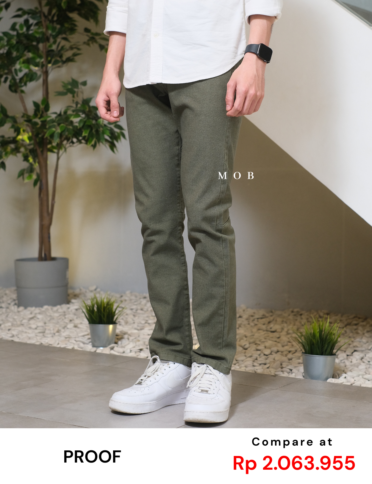 PRFPT01002 Slim Rover Pants Light Olive