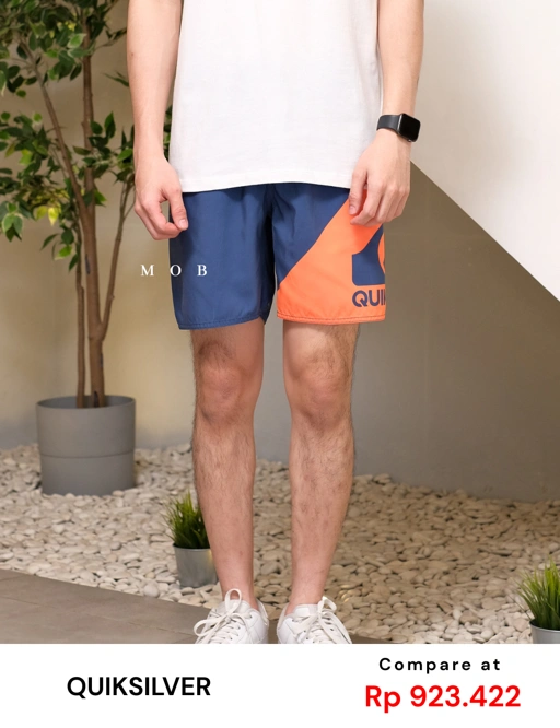 Image of QSBS02004A Volley Shorts Navy Orange