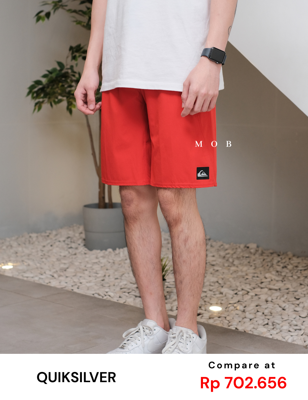 QSBS01004A Everyday Kaimana 21" Boardshorts Red