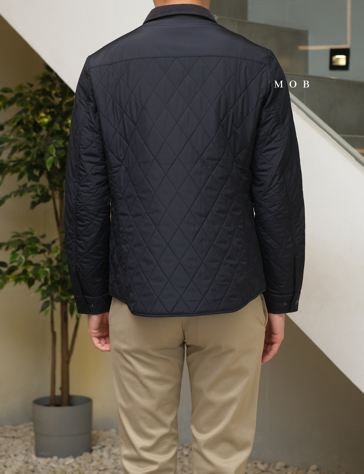SPJ01001 Quilted Jacket Navy