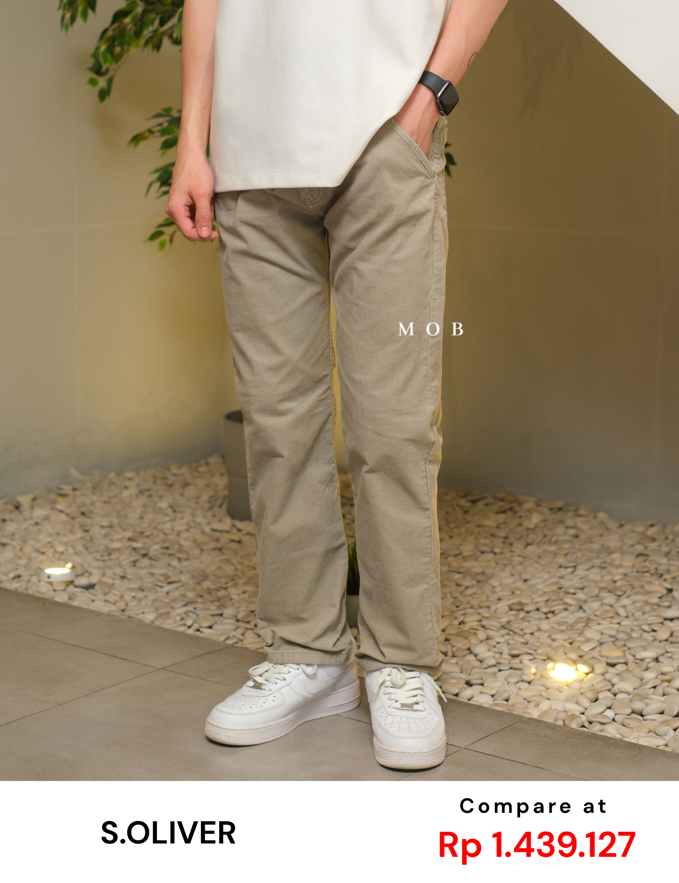SOPT03001 Regular Corduroy Pants Beige
