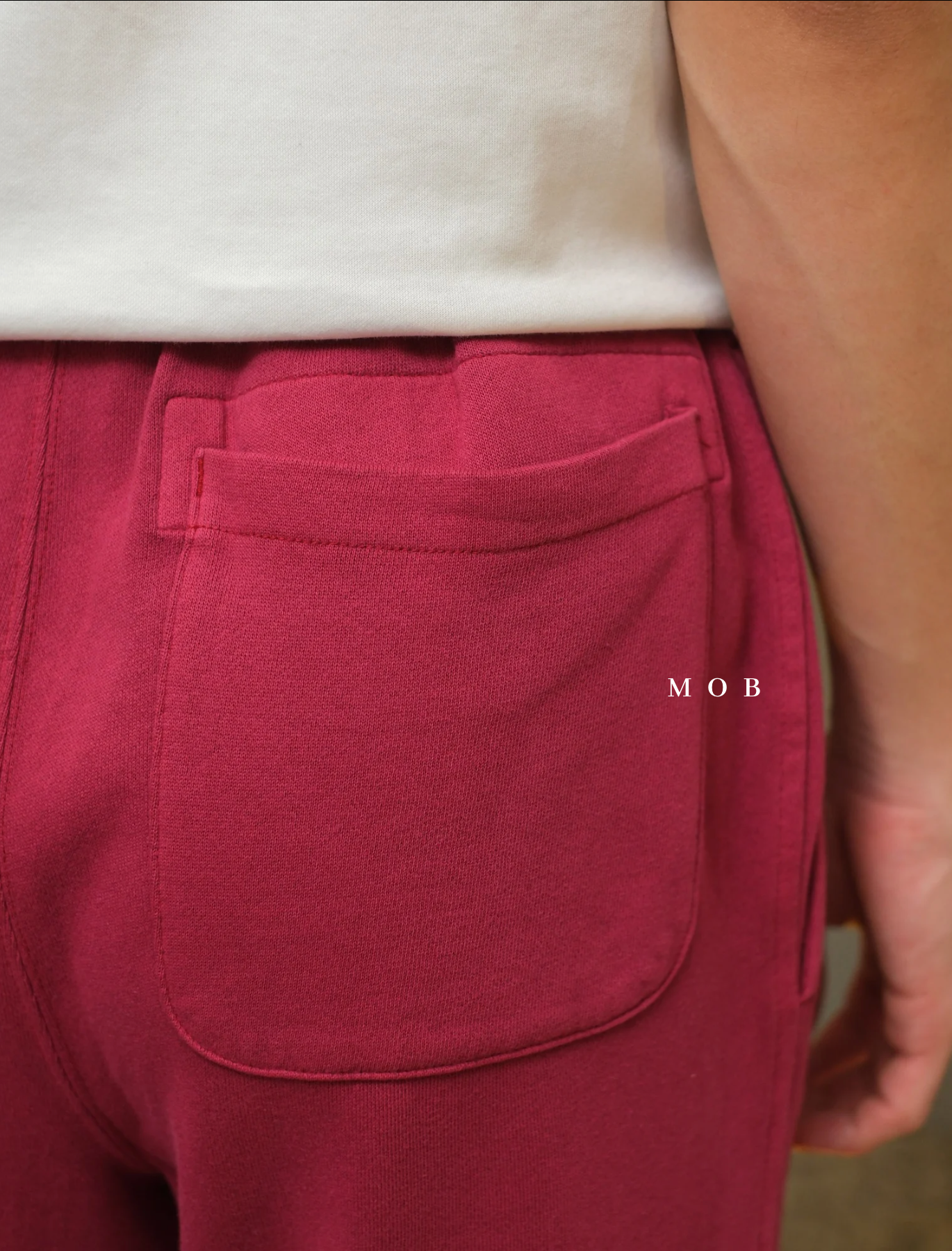 CHMPSP06003D Lightweight Fleece Sweatpants Vintage Cranberry
