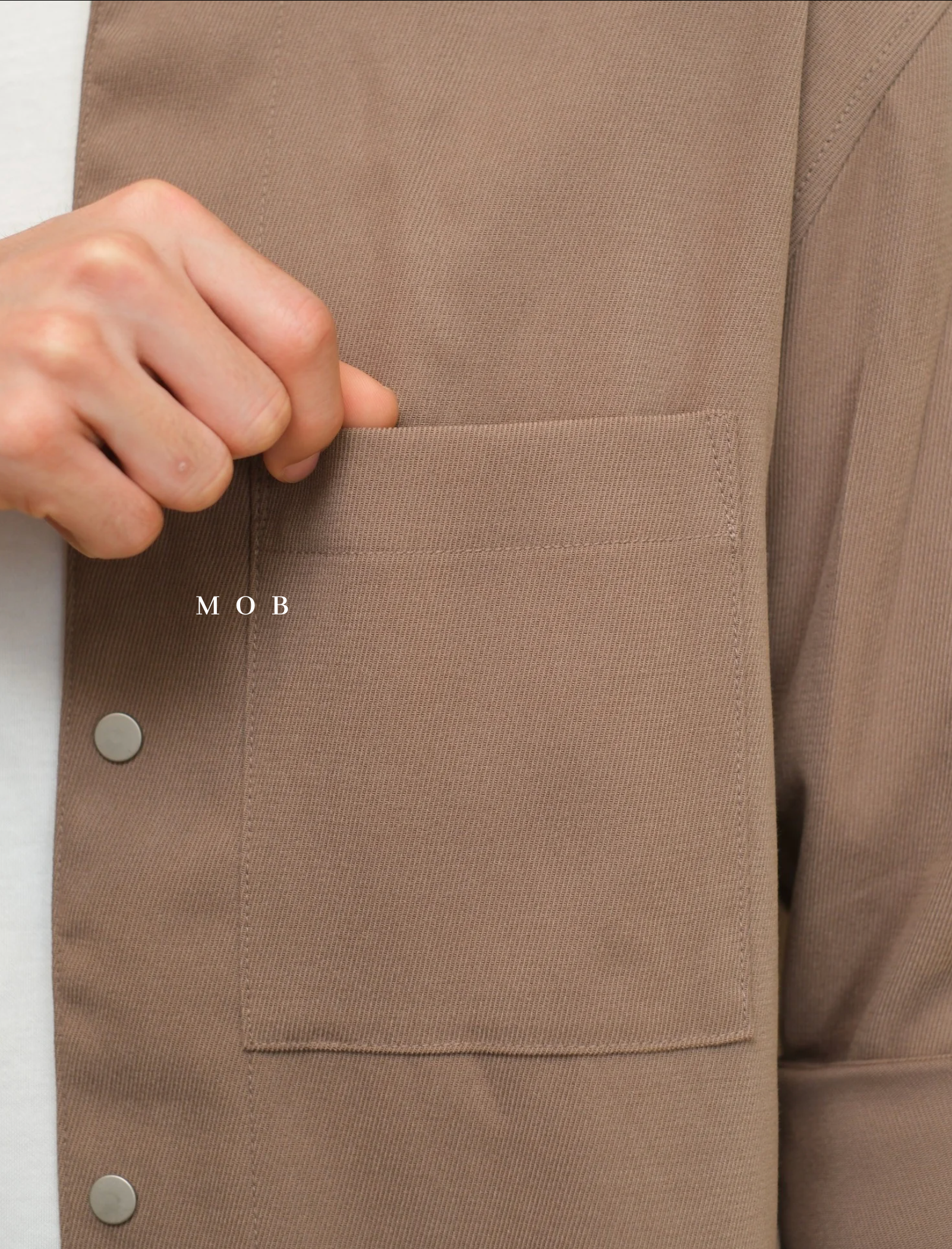 MBRLSS01001 Suede Outer LS Shirt Brown