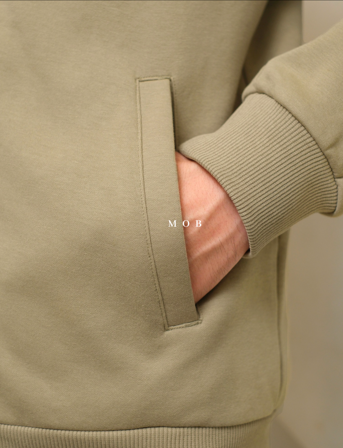 FLFZ01001 Essential Full Zipper HOODIE Olive Sand