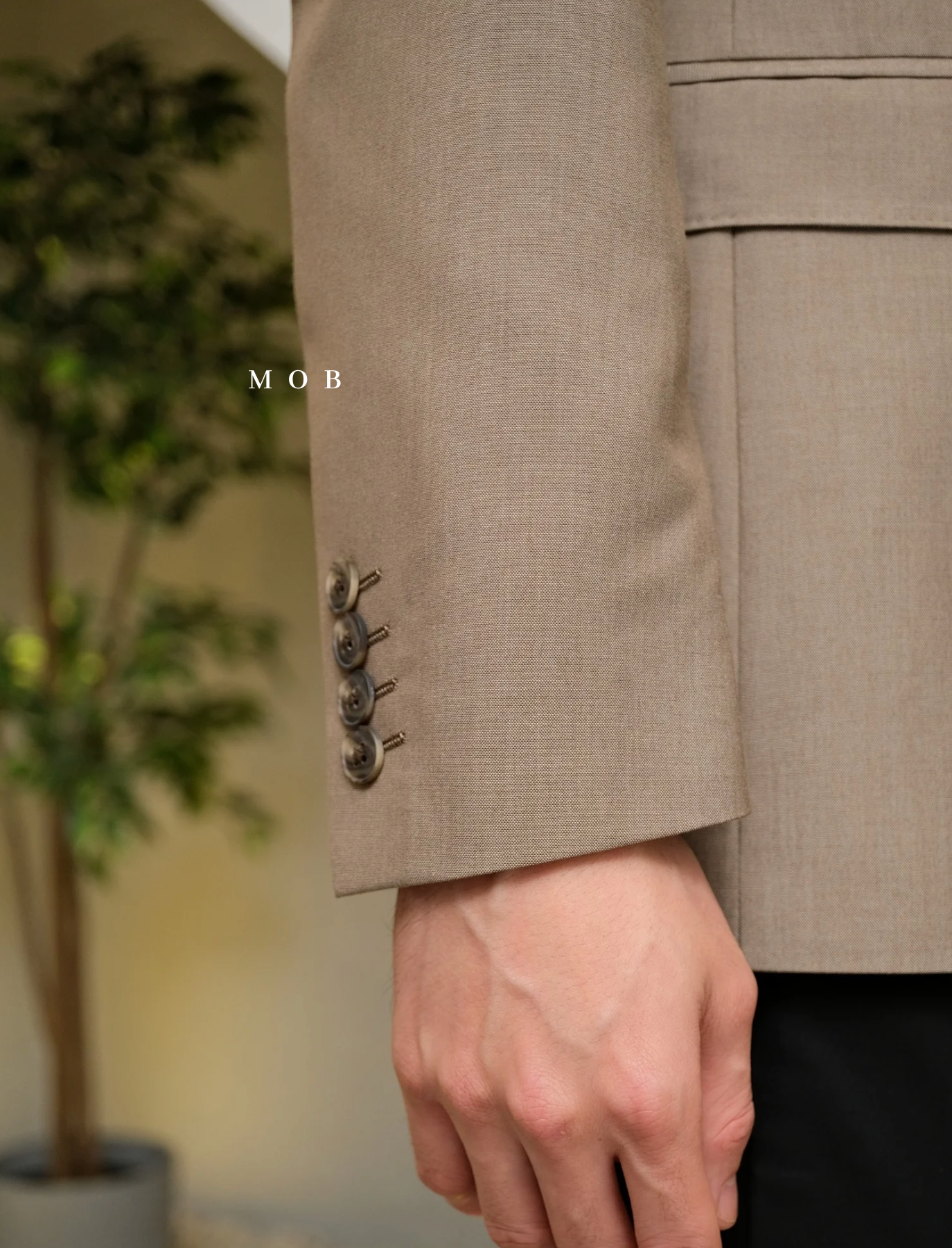 JFBZ01001A Slim Fit Blazer Brown