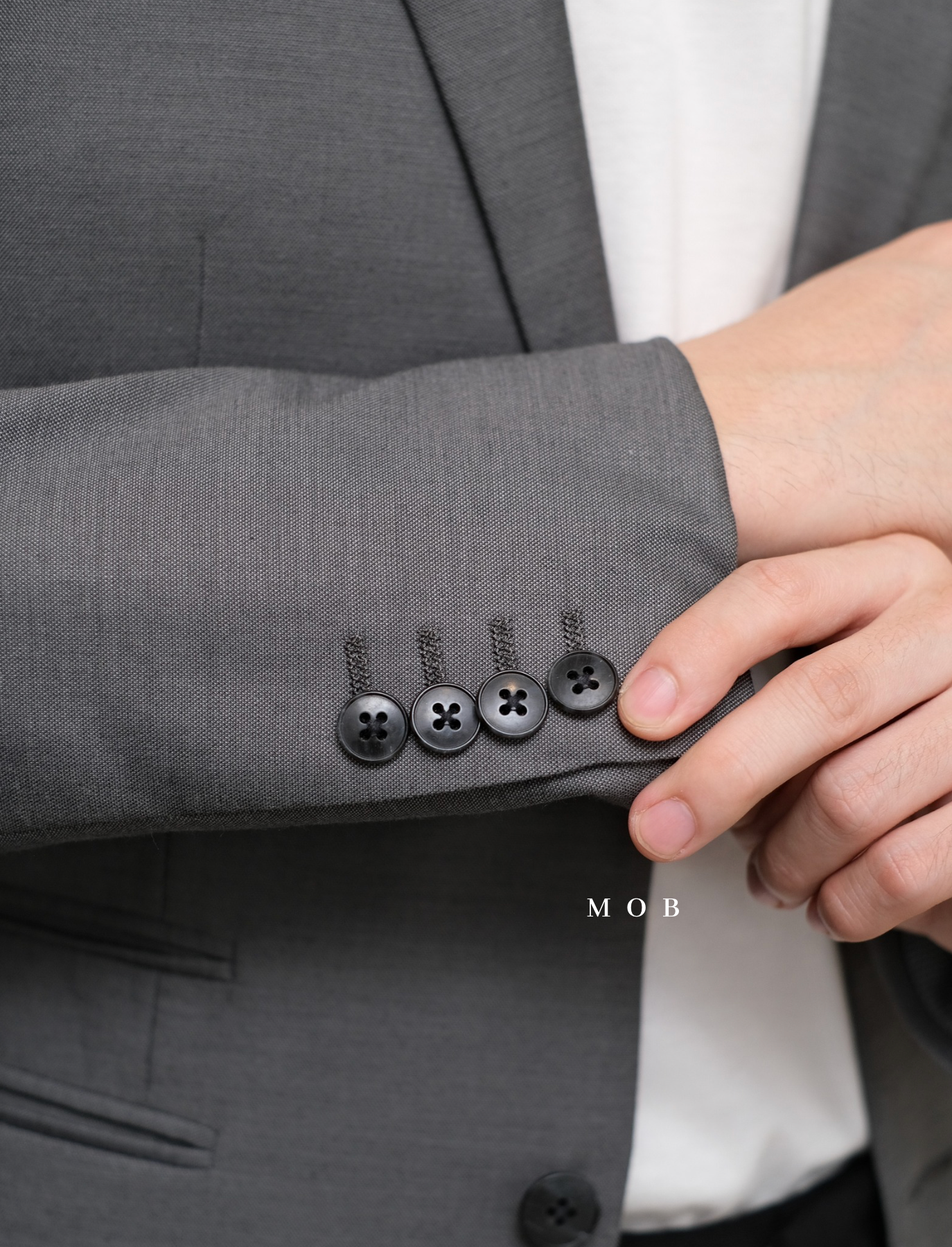 JFBZ01002A Slim Fit Blazer Dark Grey