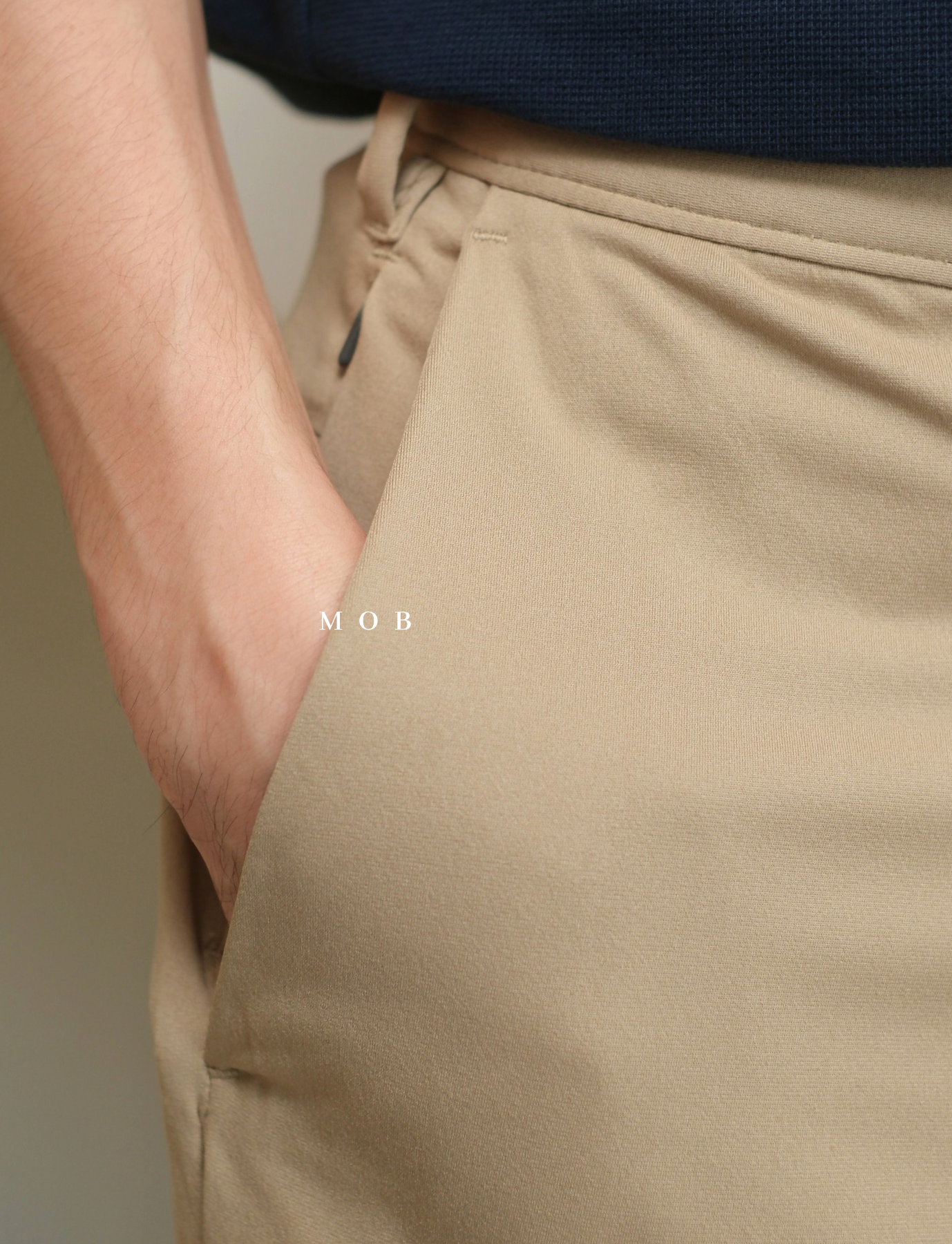 LEPT01004 Straight Leg Flex Performance Chino Pants Khaki