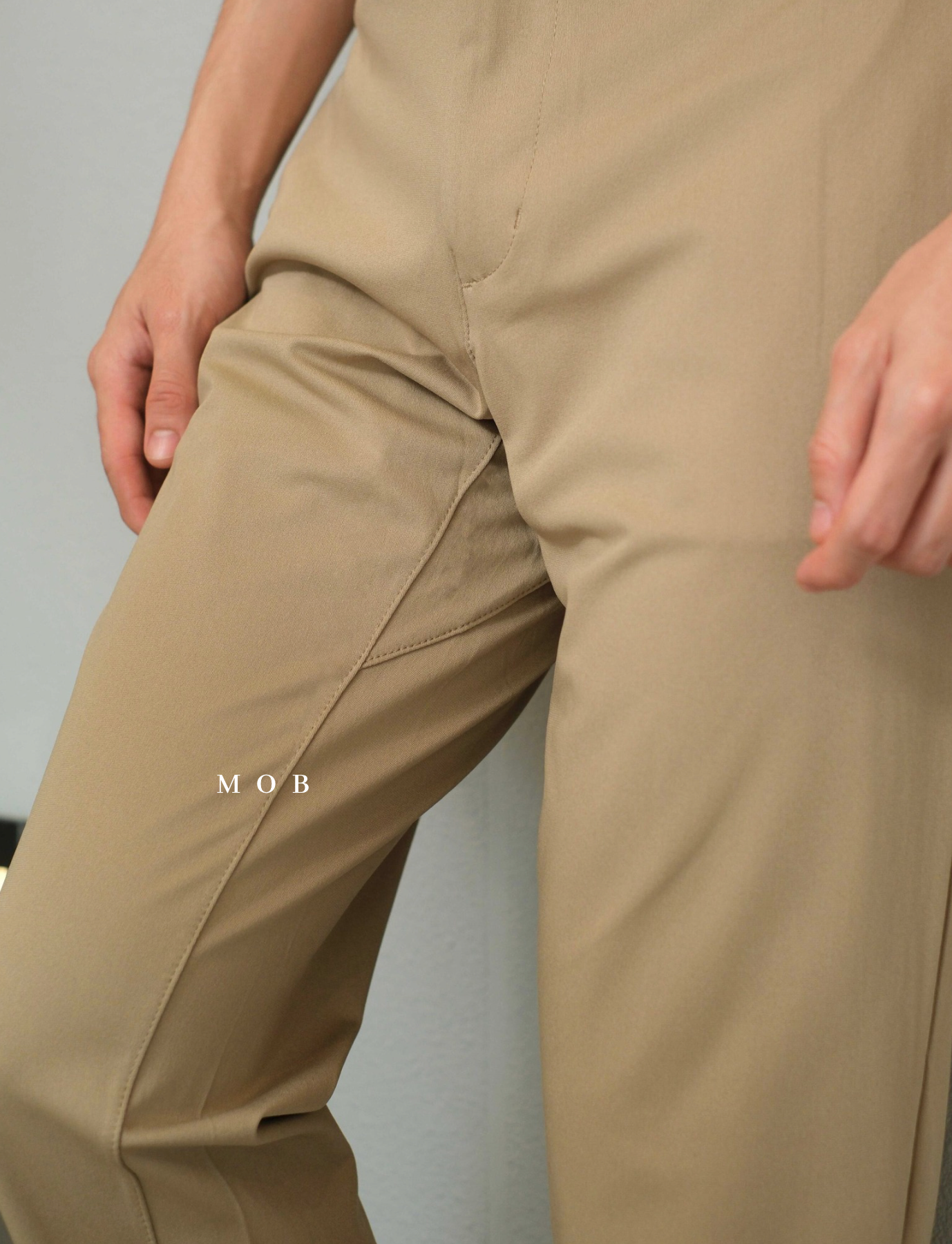 LEPT01004 Straight Leg Flex Performance Chino Pants Khaki