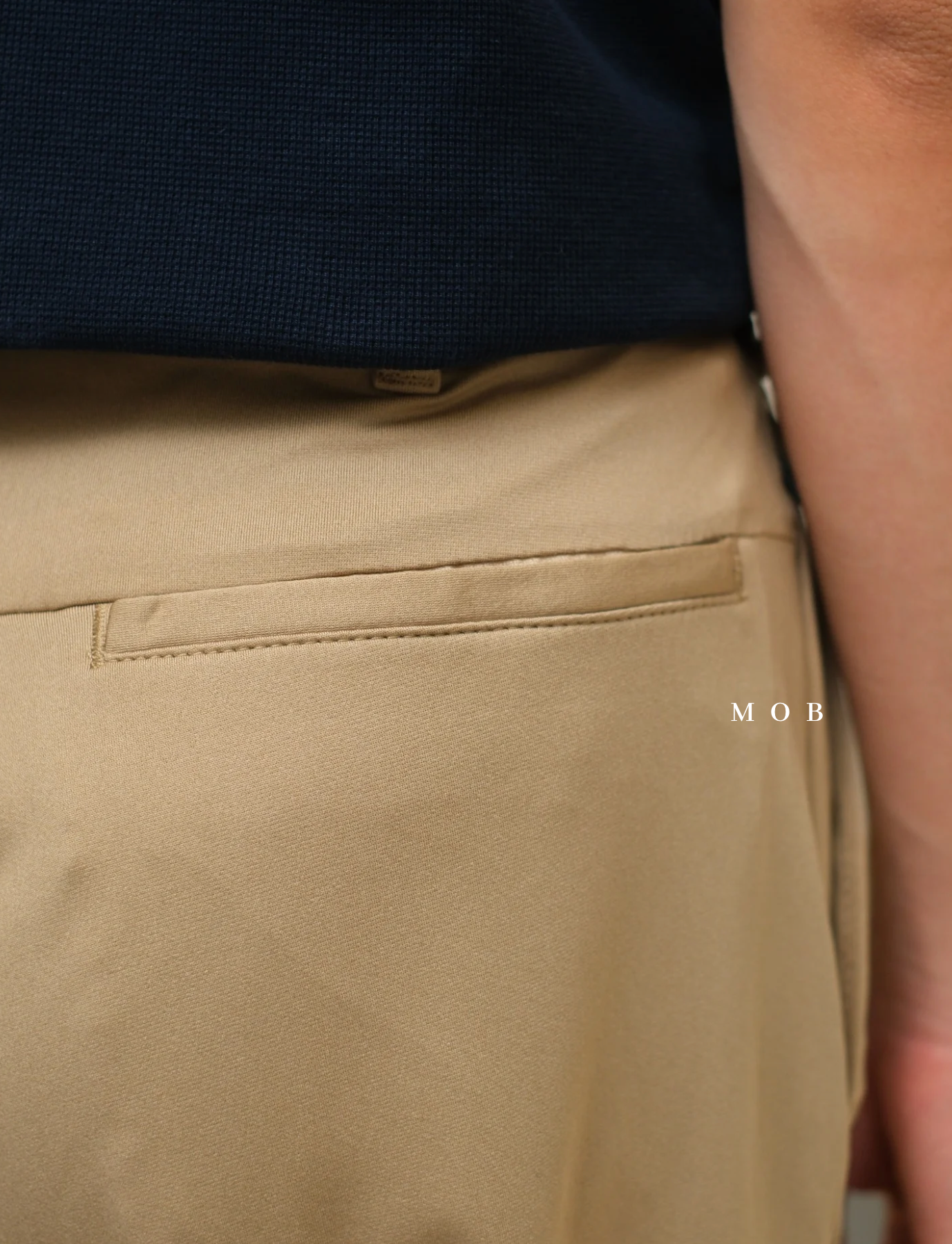 LEPT01004 Straight Leg Flex Performance Chino Pants Khaki
