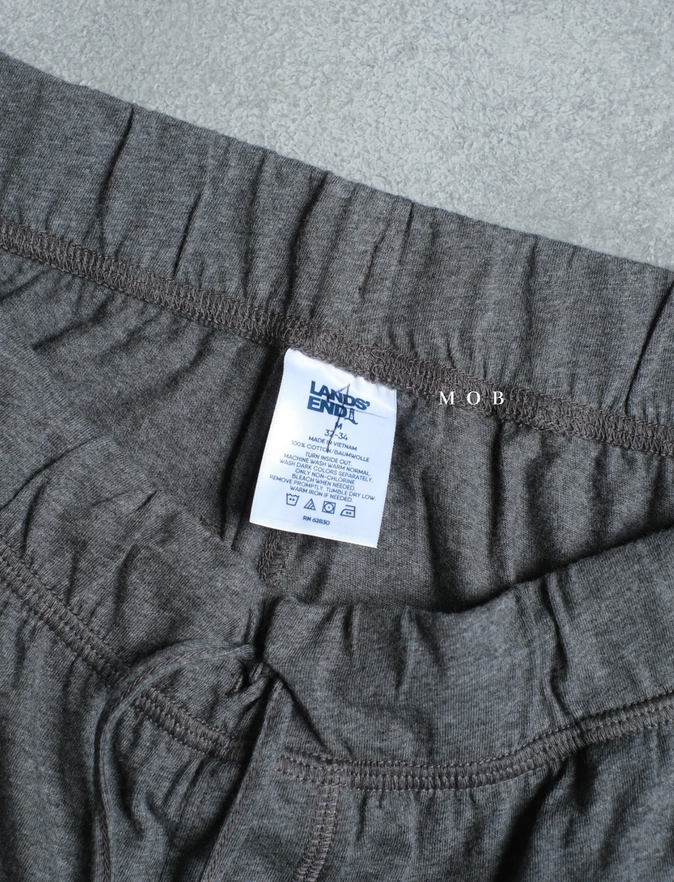 LEJP1006 Knit Jersey Sleep Jogger Charcoal