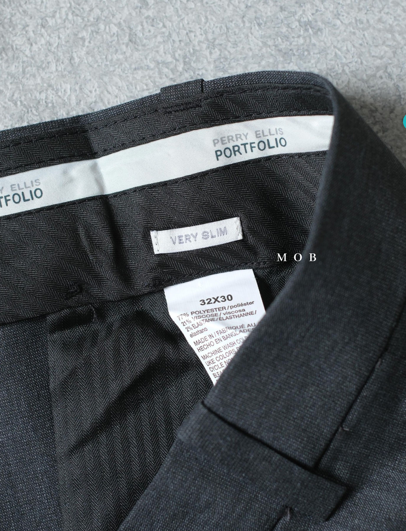 PEPT07002 VERY SLIM Portfolio Pants Dark Grey