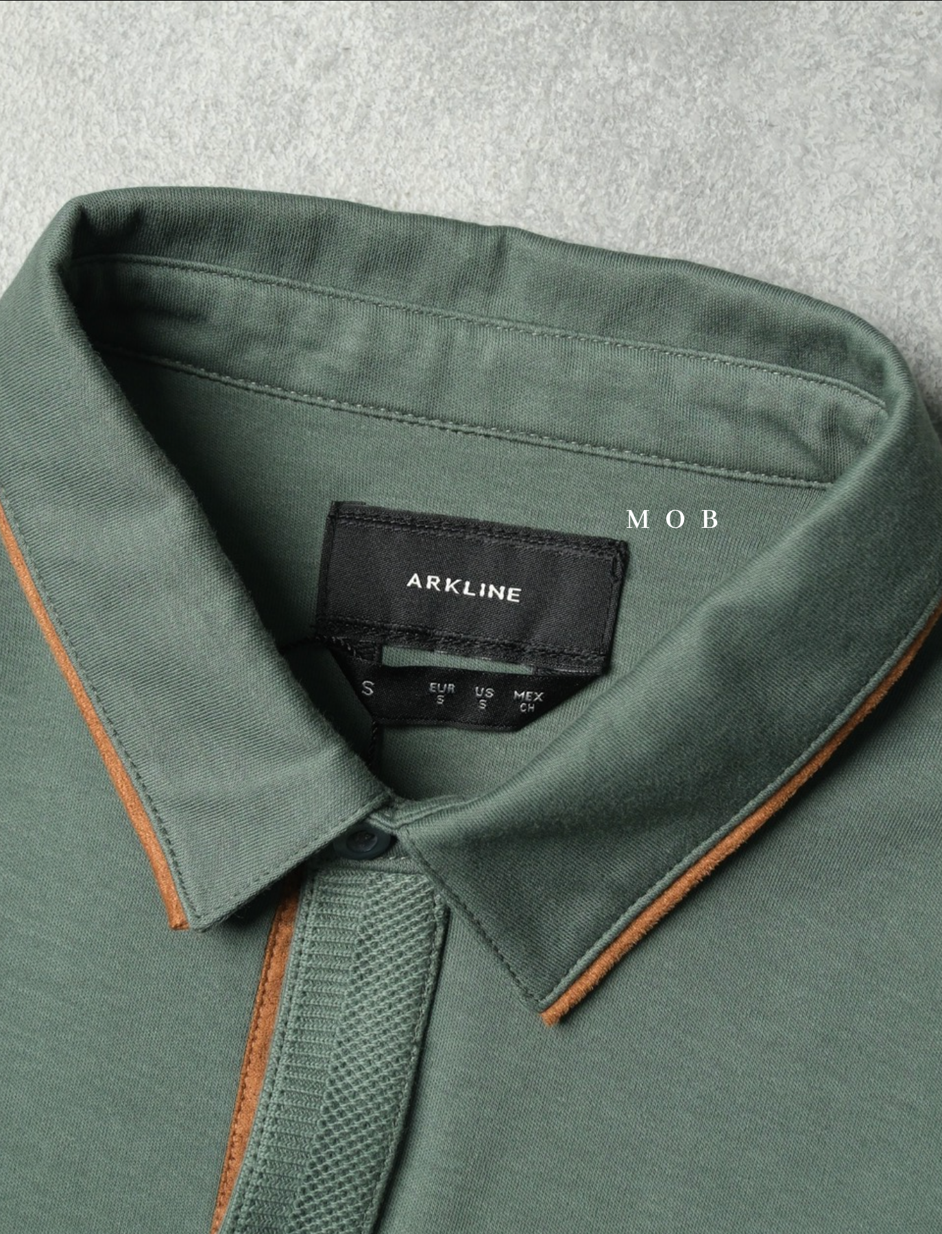 ARK01LSP021 Gentle Polo LS Shirt Sage Green