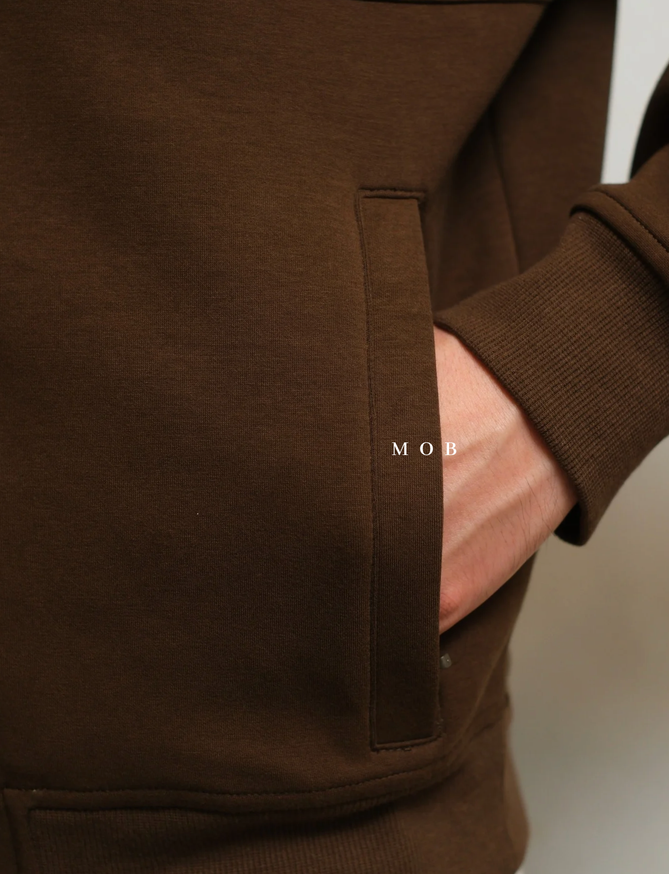 MODJ01004 Modern Pocket Bomber Jacket Brown