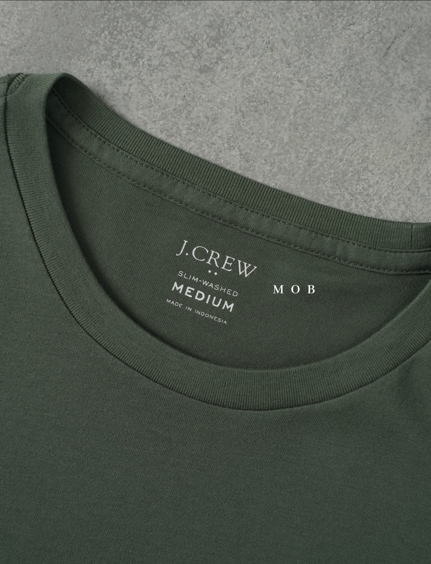 JCSST01002 Slim Washed Pocket Tee Olive