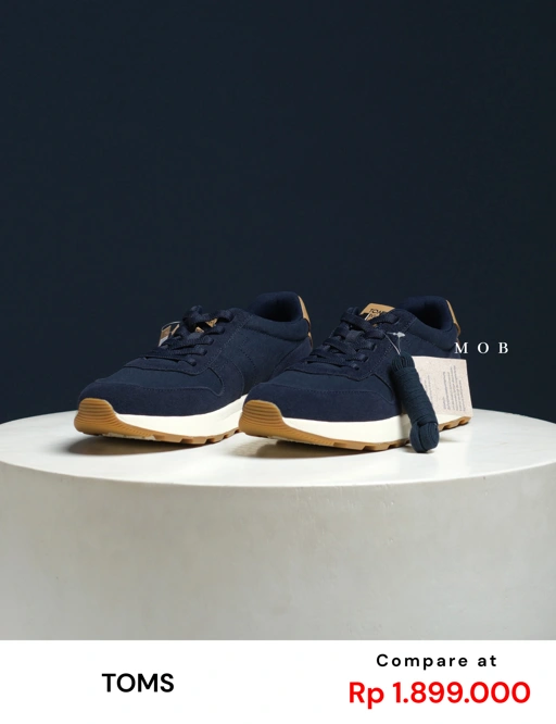 TMSSSH02001B TRVL LITE Retro Water Repellent Shoes Navy Vintage Twill
