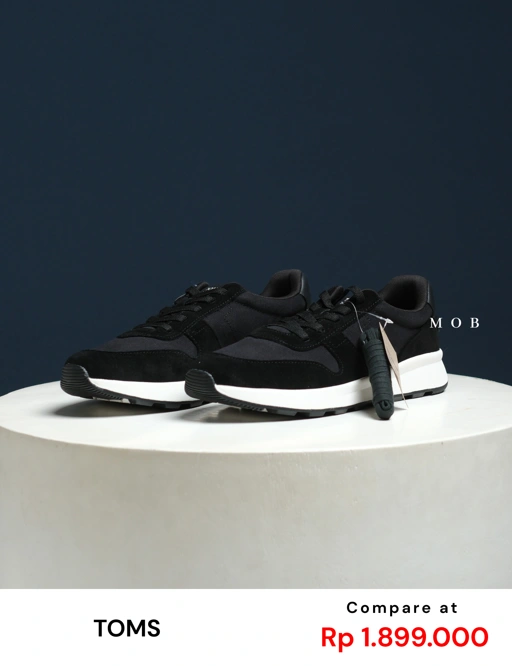 TMSSSH02001A TRVL LITE Retro Water Repellent Shoes Black Vintage Twill