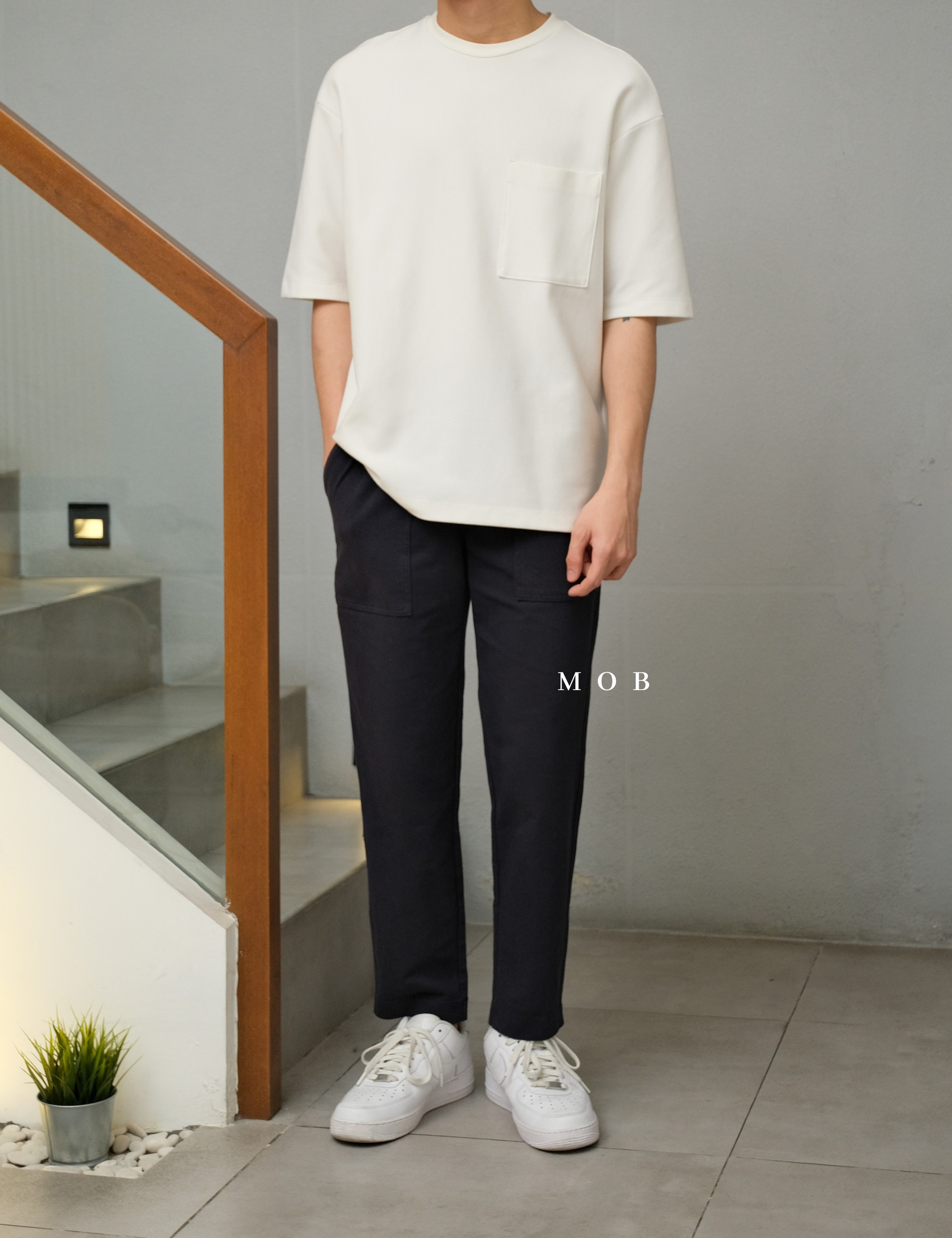 UNQPT1203 Ankle Pants Navy