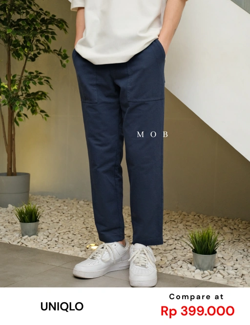 Image of UNQPT1205C Ankle Pants Dark Blue 