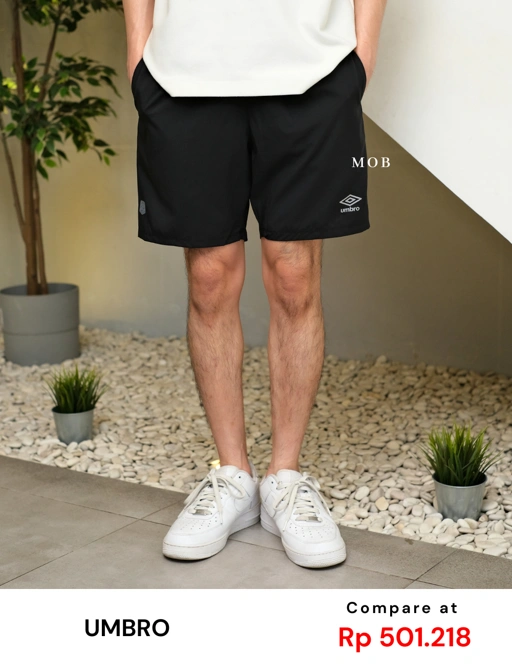 Image of UMSR02001 Pro Woven Short Black 