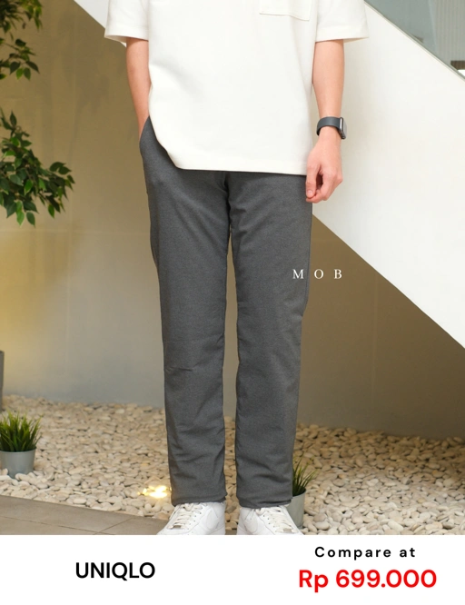 Image of UNQPT16001 Heattech Warm-Lined Pants Dark Grey