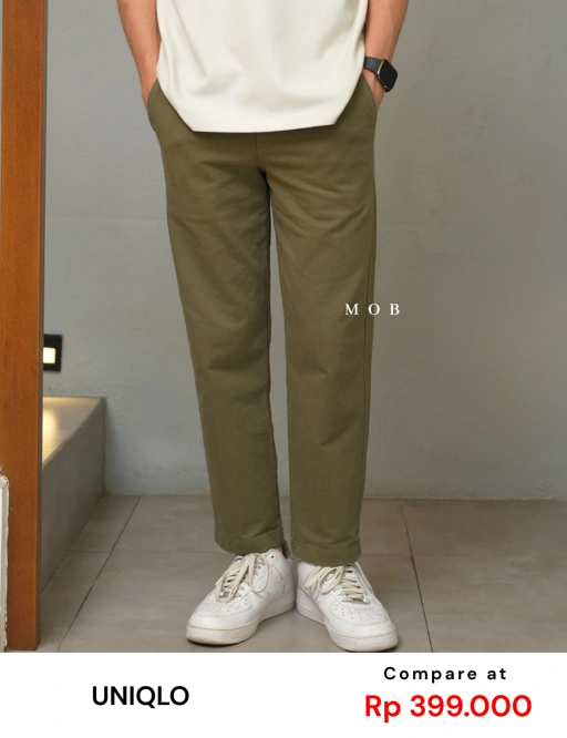 Image of UNQPT15006 Ankle Pants LIGHT OLIVE Vol. 2