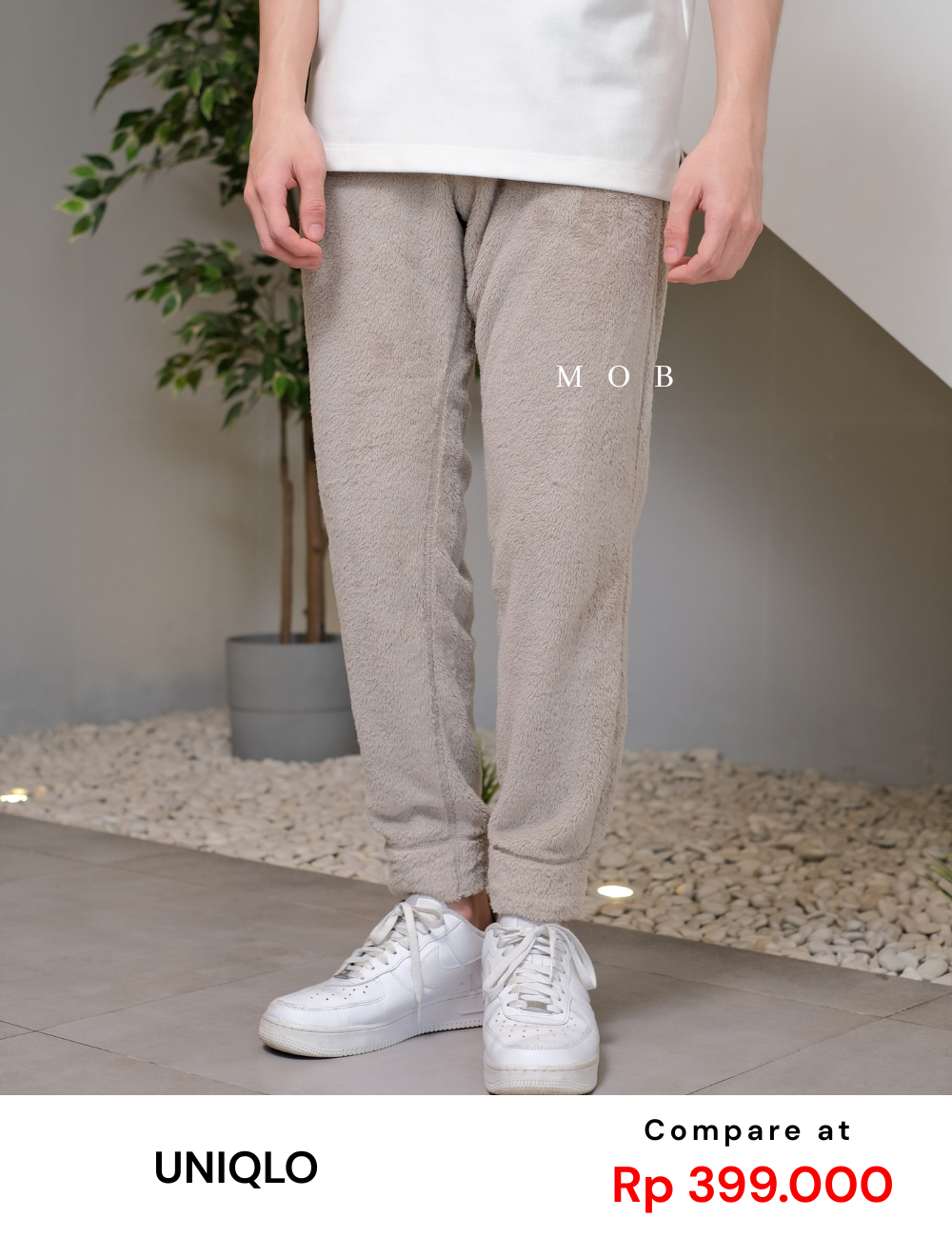 UNQJP04002 Easy Fluffy Pants Beige