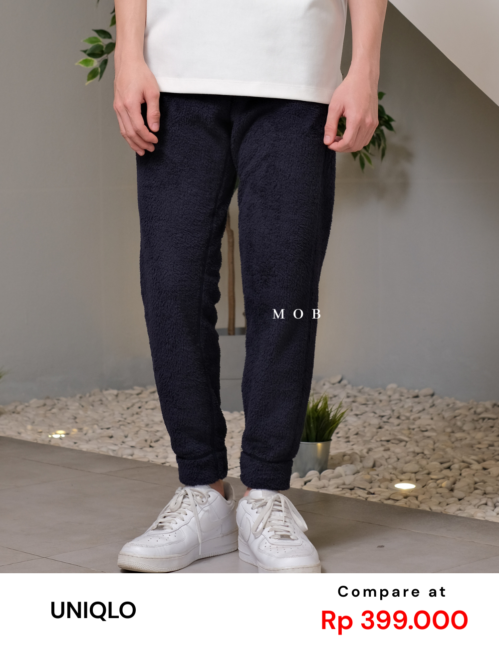 UNQJP04001 Easy Fluffy Pants Navy