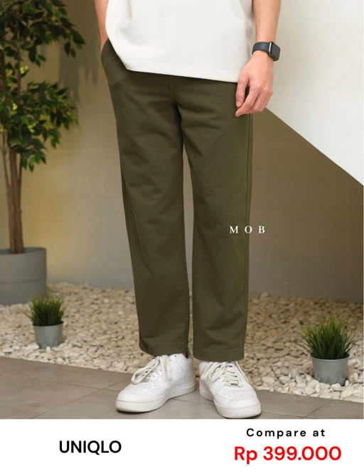 Image of UNQPT15001 Ankle Pants Olive Vol. 2