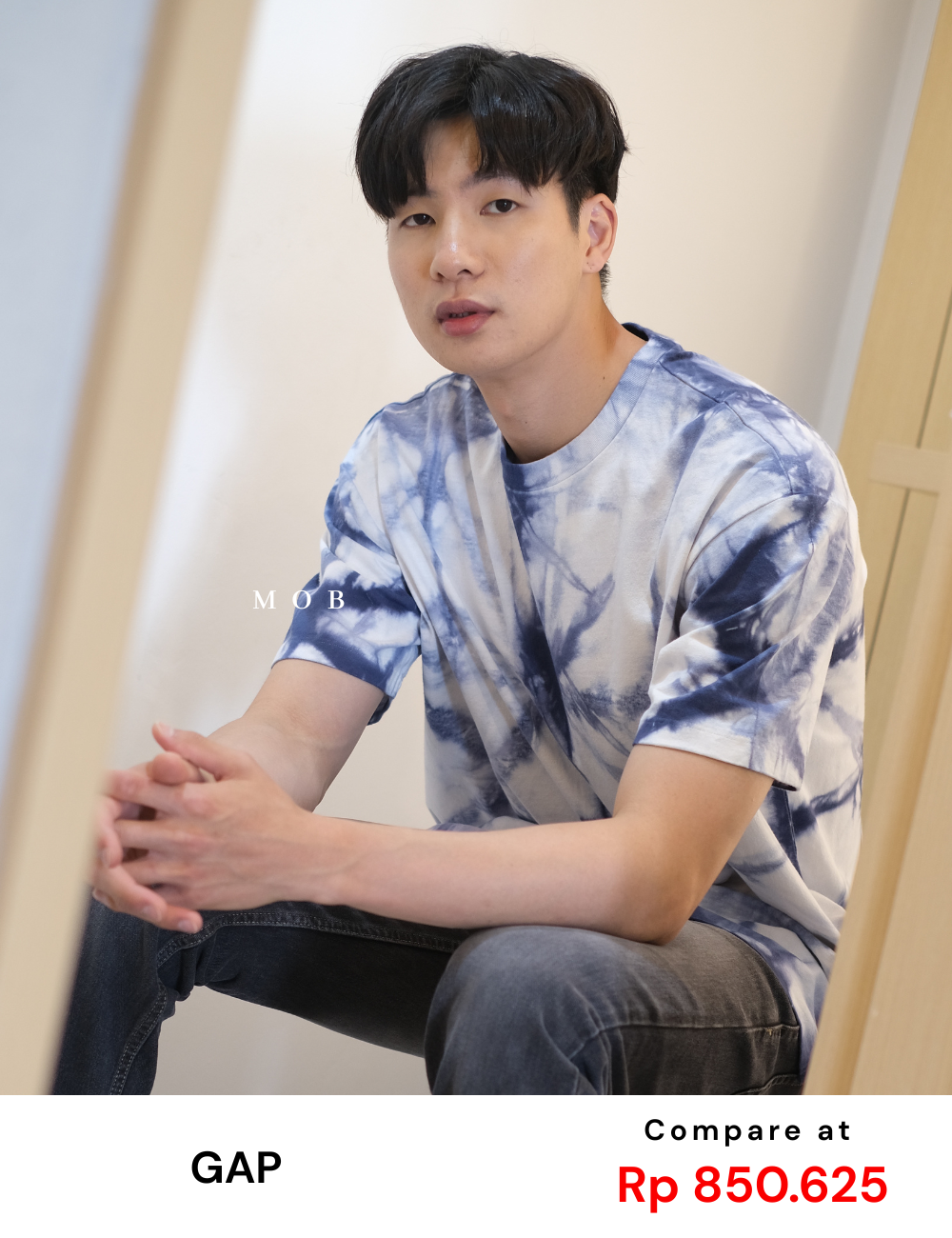 GPSST05008  Lightweight Tee Navy White Tie Dye (XS ONLY)