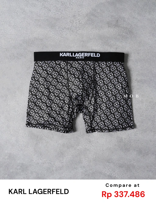 KRLB01023 Paris Ikon Karl Flat Head Boxer Black