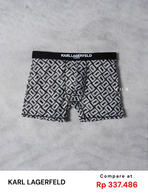 KRLB01025 Paris 3D Logo Boxer Black (XL ONLY)