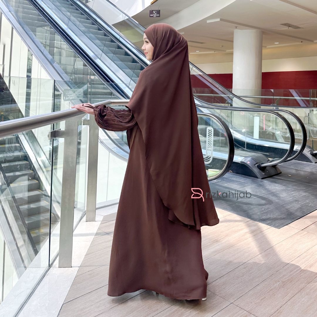 Rizka Hijab - Esra Abaya Set Khimar Bandana anti UV