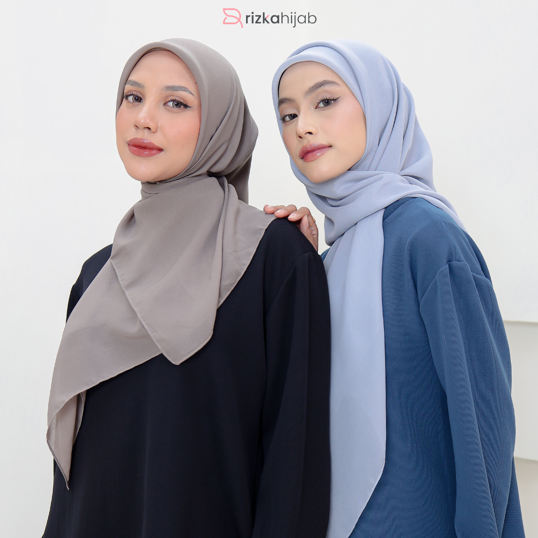 Rizka Hijab - Square Paris & Polly Cotton
