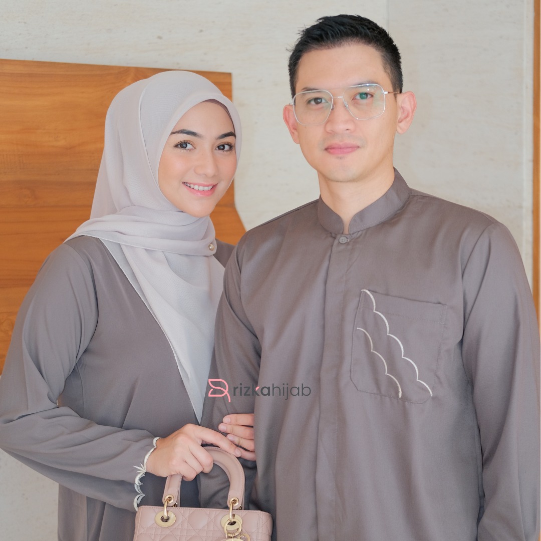 RIZKA HIJAB - Medina Series Koko Pria Lengan Panjang Premium Bordir