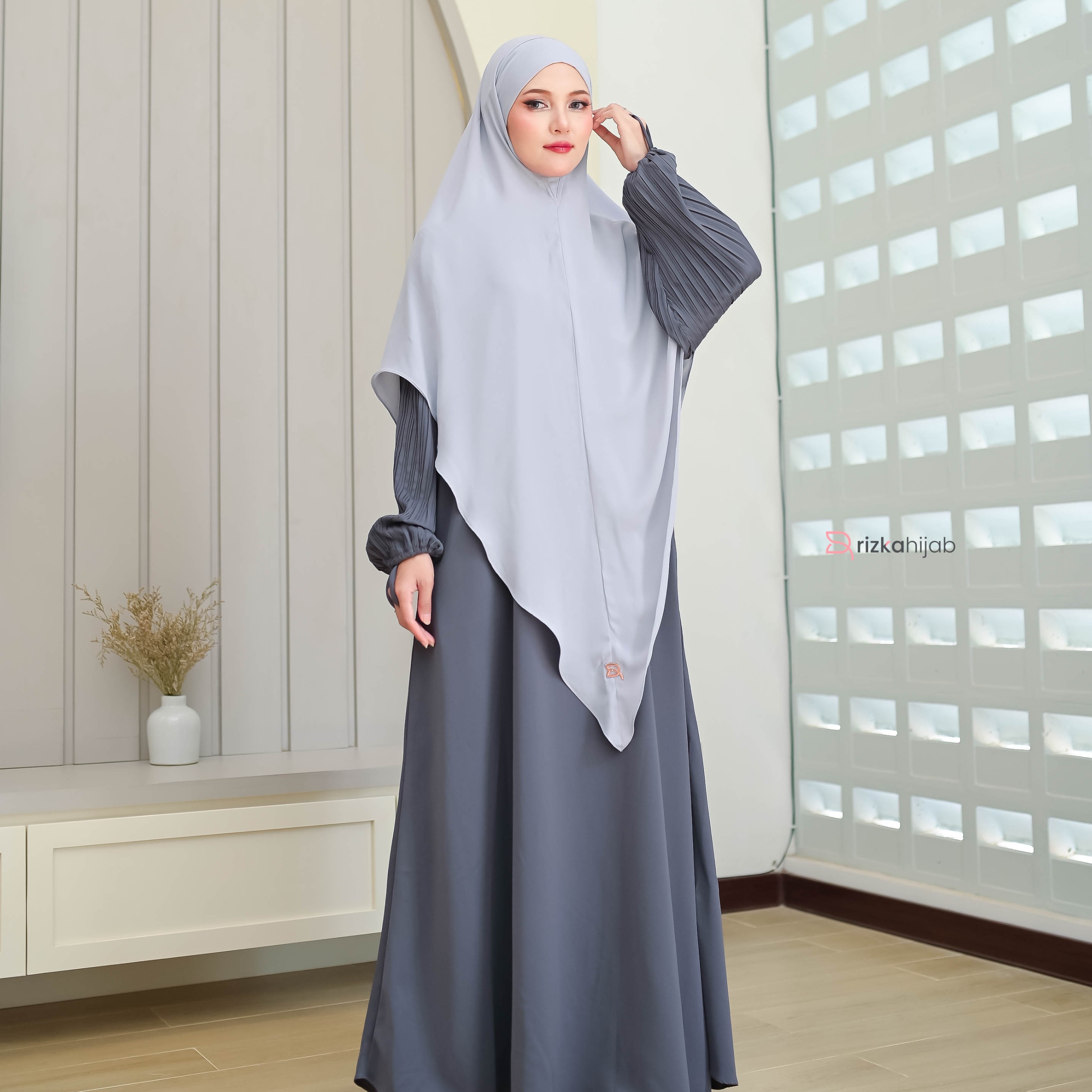 Rizka Hijab - Esra Abaya Set Khimar Bandana anti UV