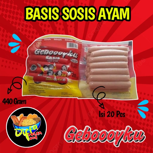 Image of GEBOOOYKU BASIS SOSIS AYAM 440 GRAM ISI 20 PCS