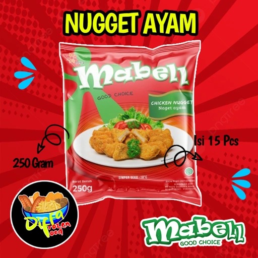 Image of MABEL CHICKEN NUGGET 250 GRAM ISI 15-16 PCS