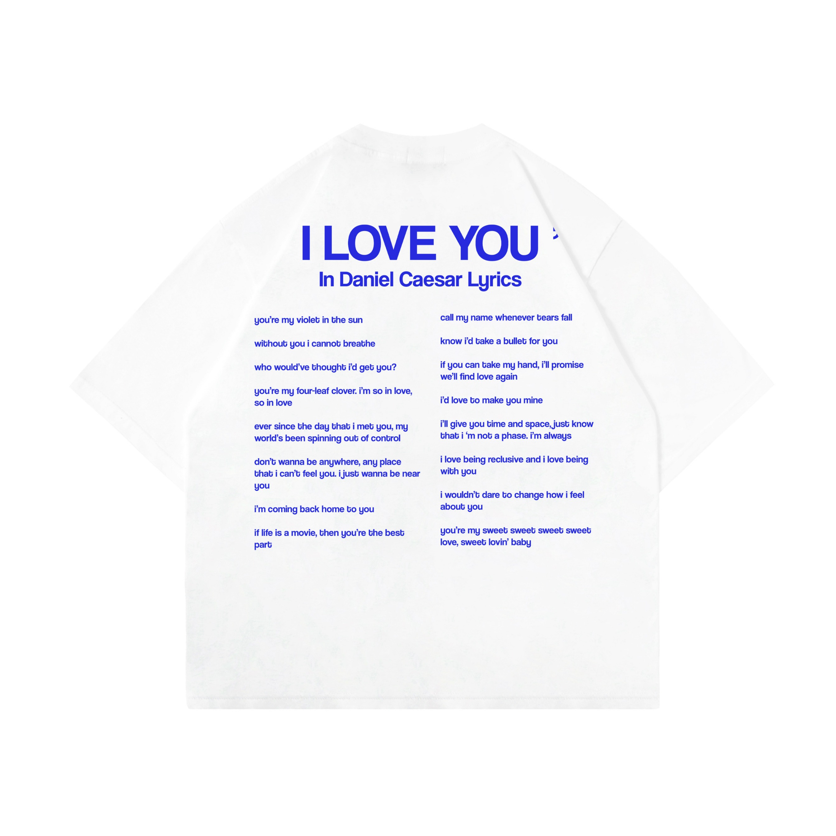 ILY in Daniel Lyrics White