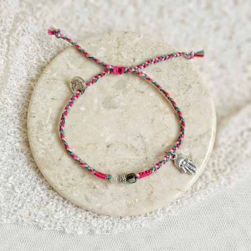 Image of Gelang Kebaikan Hamsa Recycled Glass 26.01.001 Semoetketjil