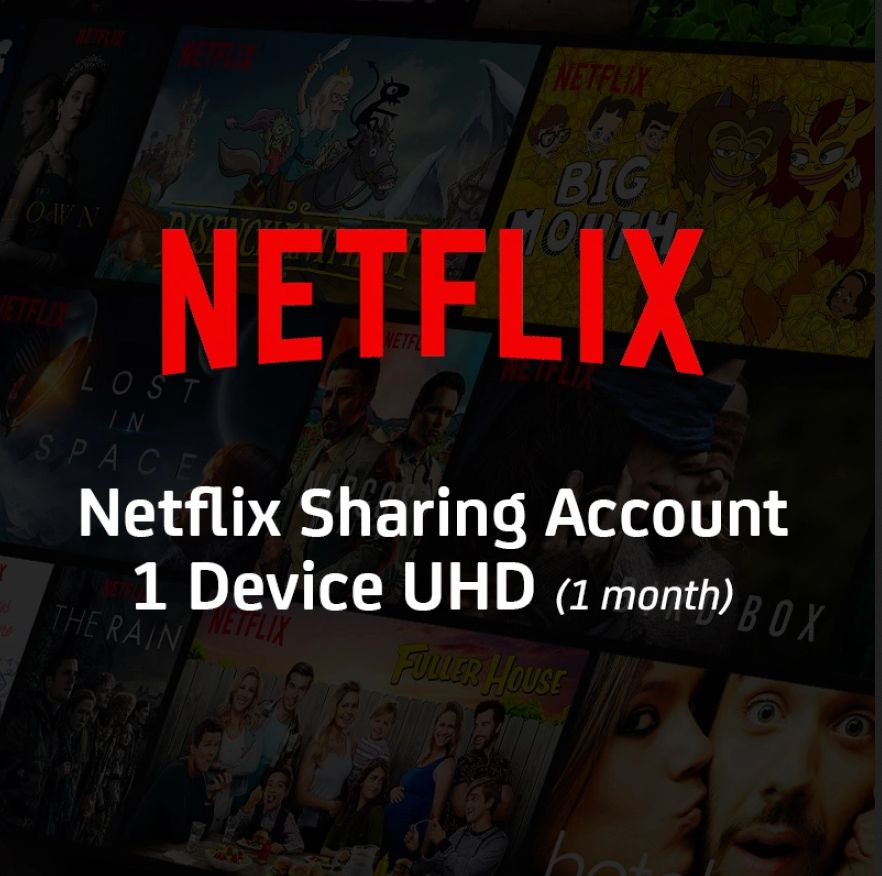 Netflix Premium Sharing Account 1 Device Ultra HD for 1 Month (SUPPORT ALL DEVICE)