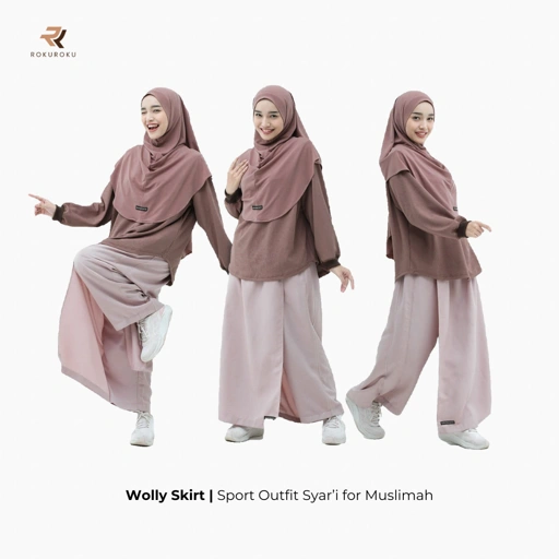 Image of ROKUROKU.ID | Rok Celana Wanita Wolly Series S M L XL XXL