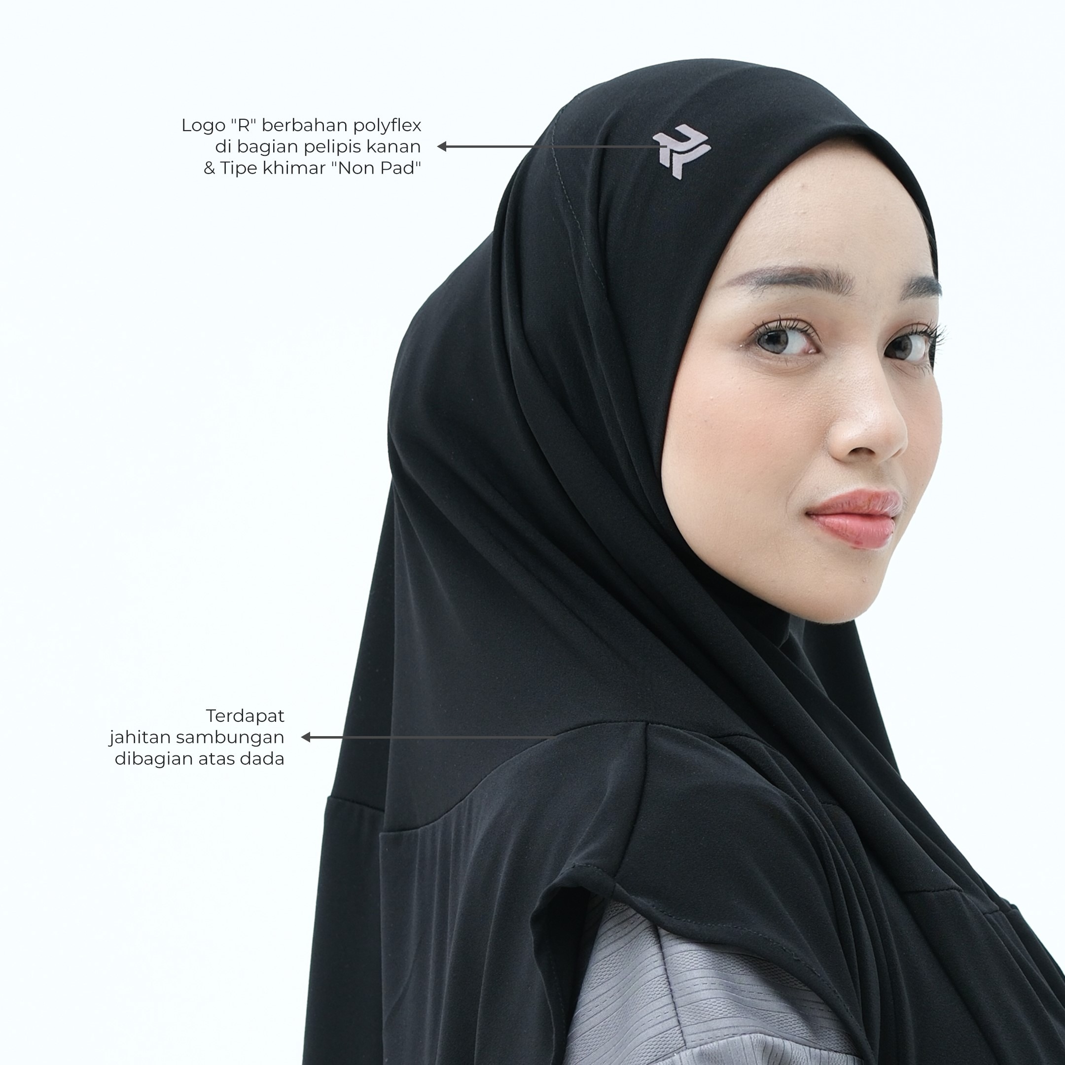 ROKUROKU.ID | Nea Bergo - Khimar Instan Sporty
