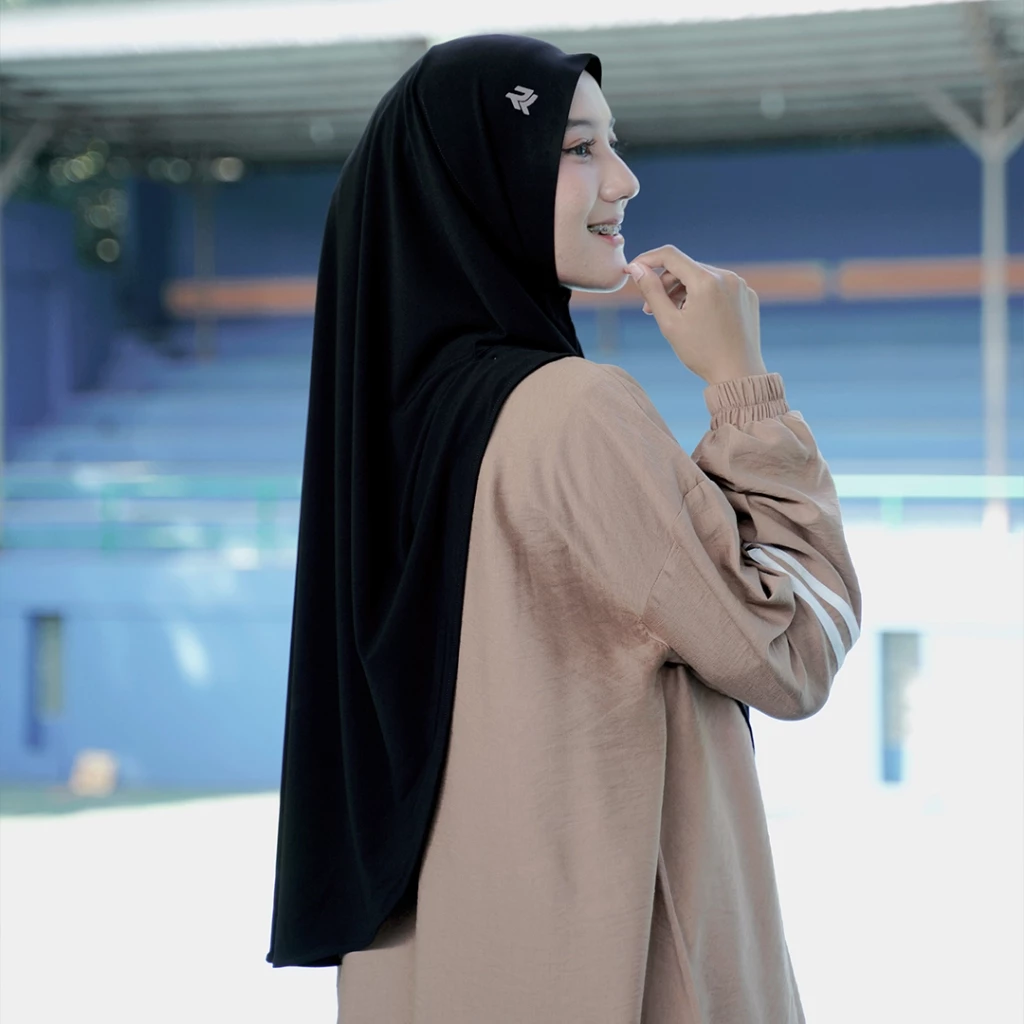 ROKUROKU.ID | Khimar Instant Flair Bergo Sporty